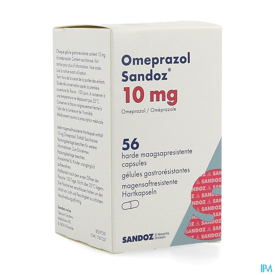 Omeprazol Sandoz Caps Enter 56 X 10mg Omeprazol Sandoz Caps Enter 56 X 10mg