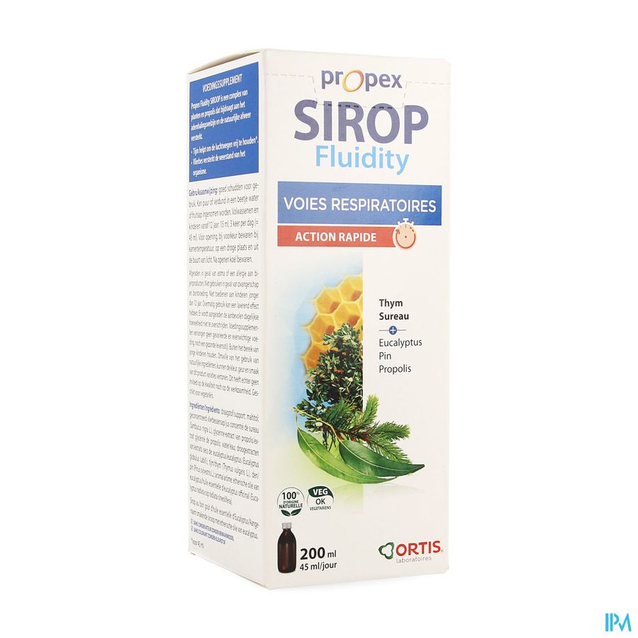 Ortis Propex Sirop Fluidifiant 200ml Ortis Propex Sirop Fluidifiant 200ml