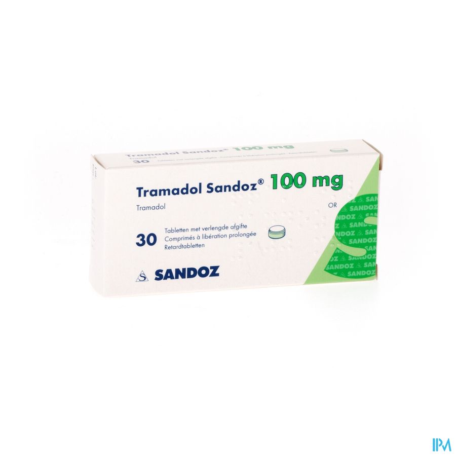 Tramadol 100 Sandoz Tabl Verl Afgifte 30 X 100mg