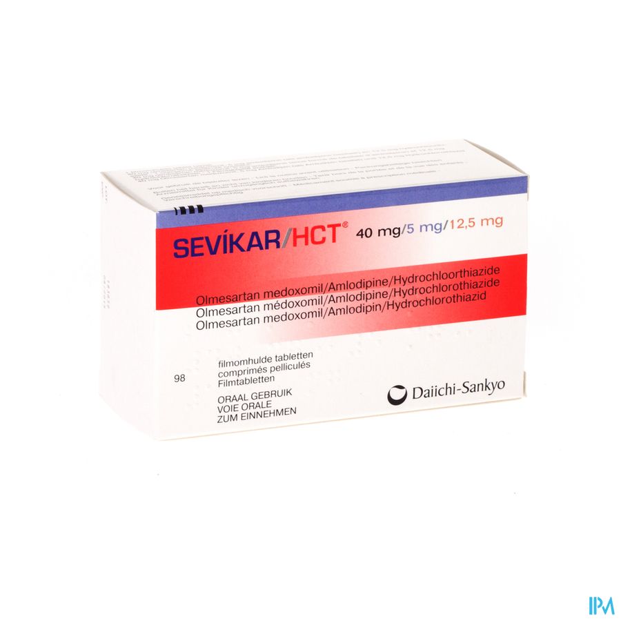 Sevikar Hct 40mg/5mg/12,5mg Comp Pell 98 Sevikar Hct 40mg/5mg/12,5mg Comp Pell 98