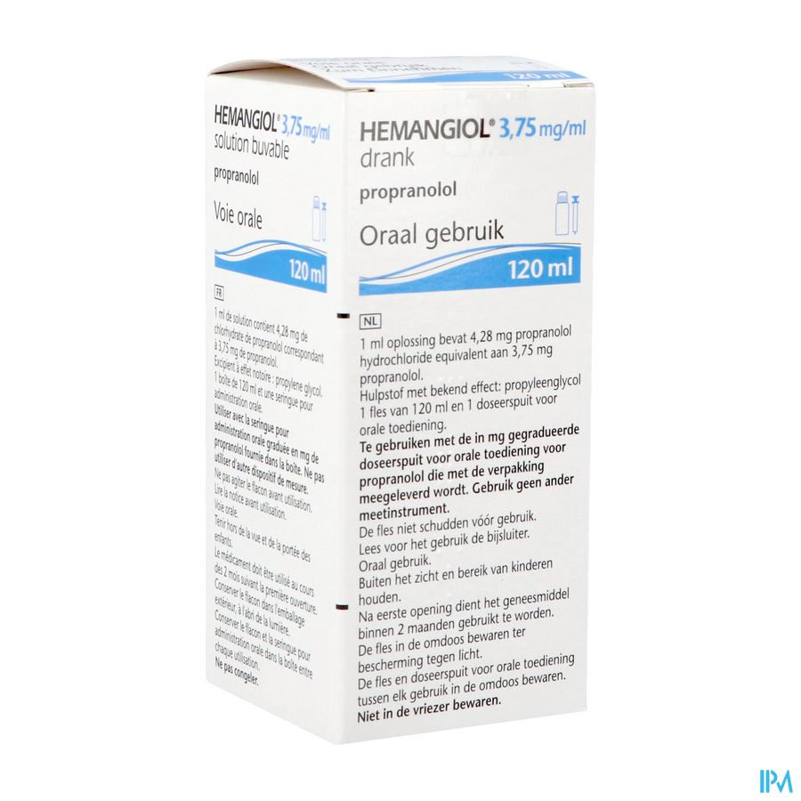 Hemangiol 3,75mg/ml Drinkb.opl 120ml Hemangiol 3,75mg/ml Drinkb.opl 120ml