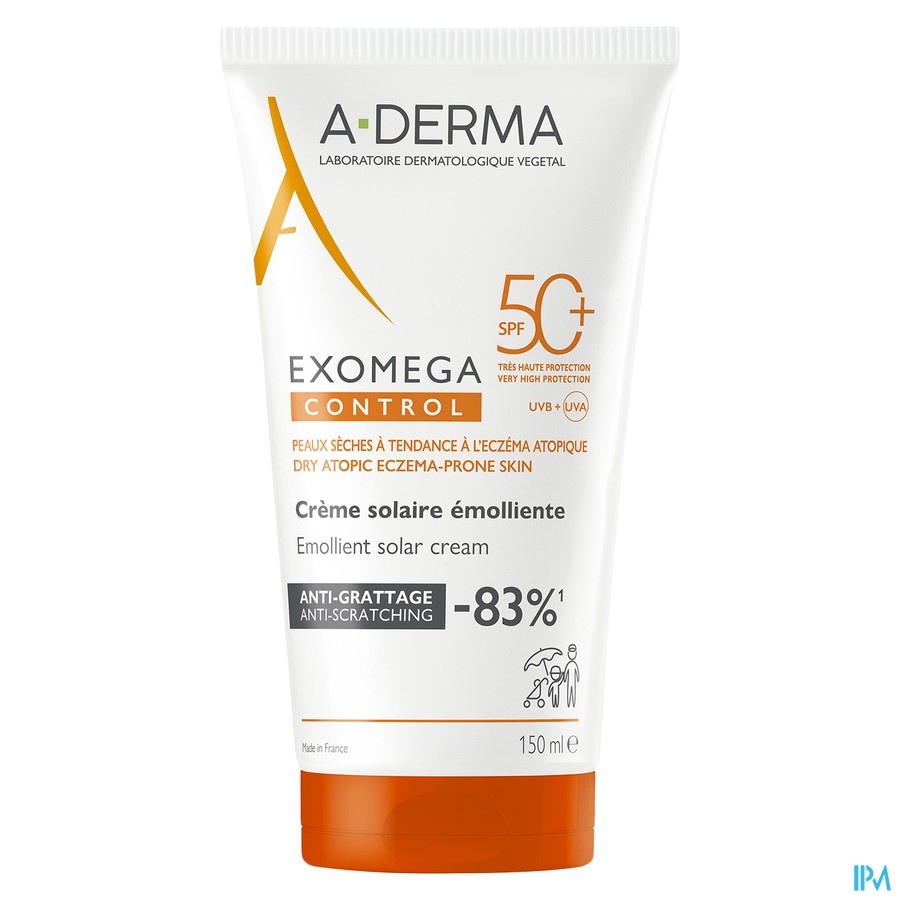 Aderma Exomega Control Zonnecreme Spf50+ 150ml