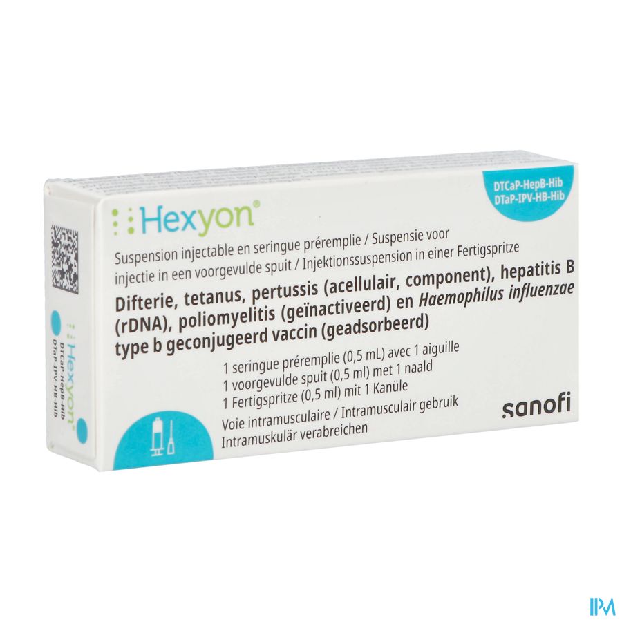 Hexyon Voorgevulde Spuit 0,5ml (=1dosis) + 1 Naald