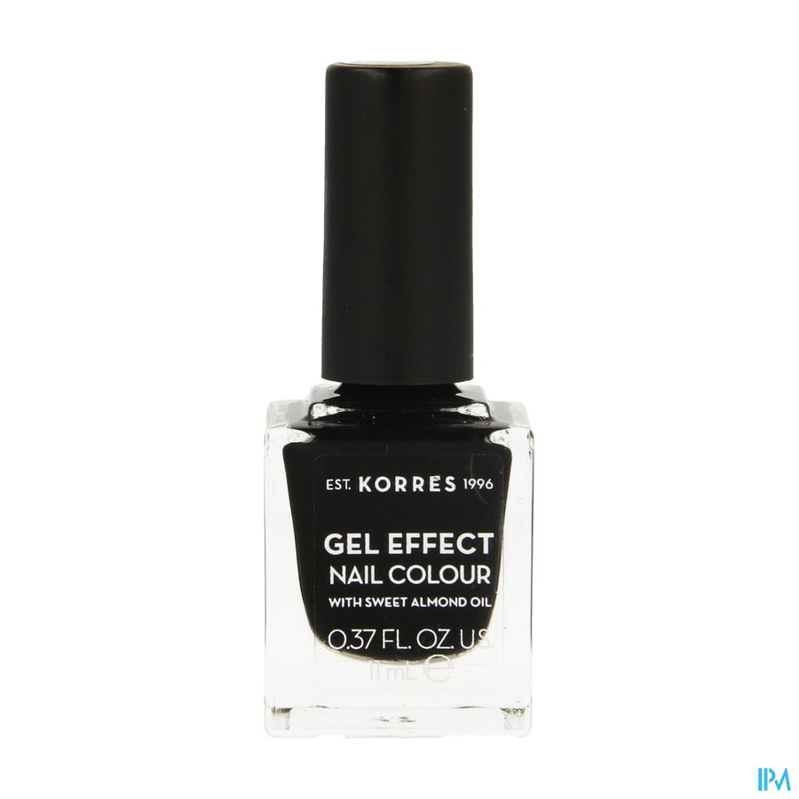 Korres Km Gel Effect Nail 100 Black 11ml 1