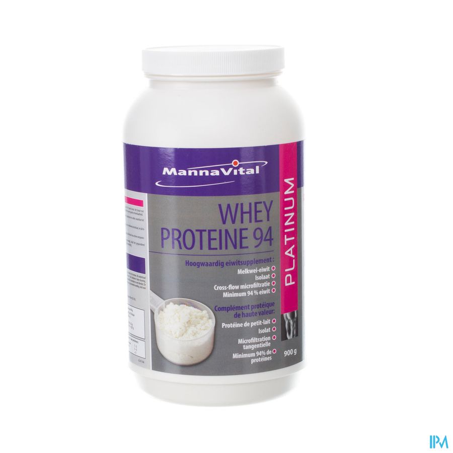 Mannavital Whey Proteine 94 Pdr 900g Mannavital Whey Proteine 94 Pdr 900g