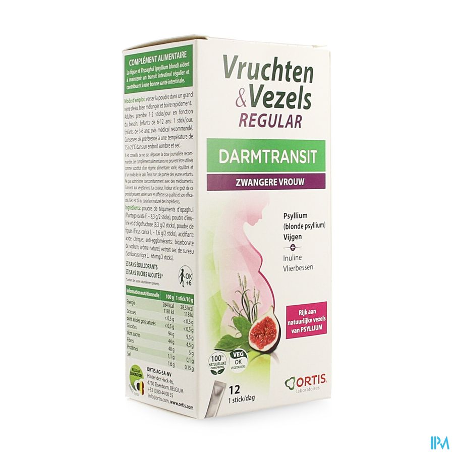 Ortis Vruchten&vezels Regular Sticks 12 Ortis Vruchten&vezels Regular Sticks 12