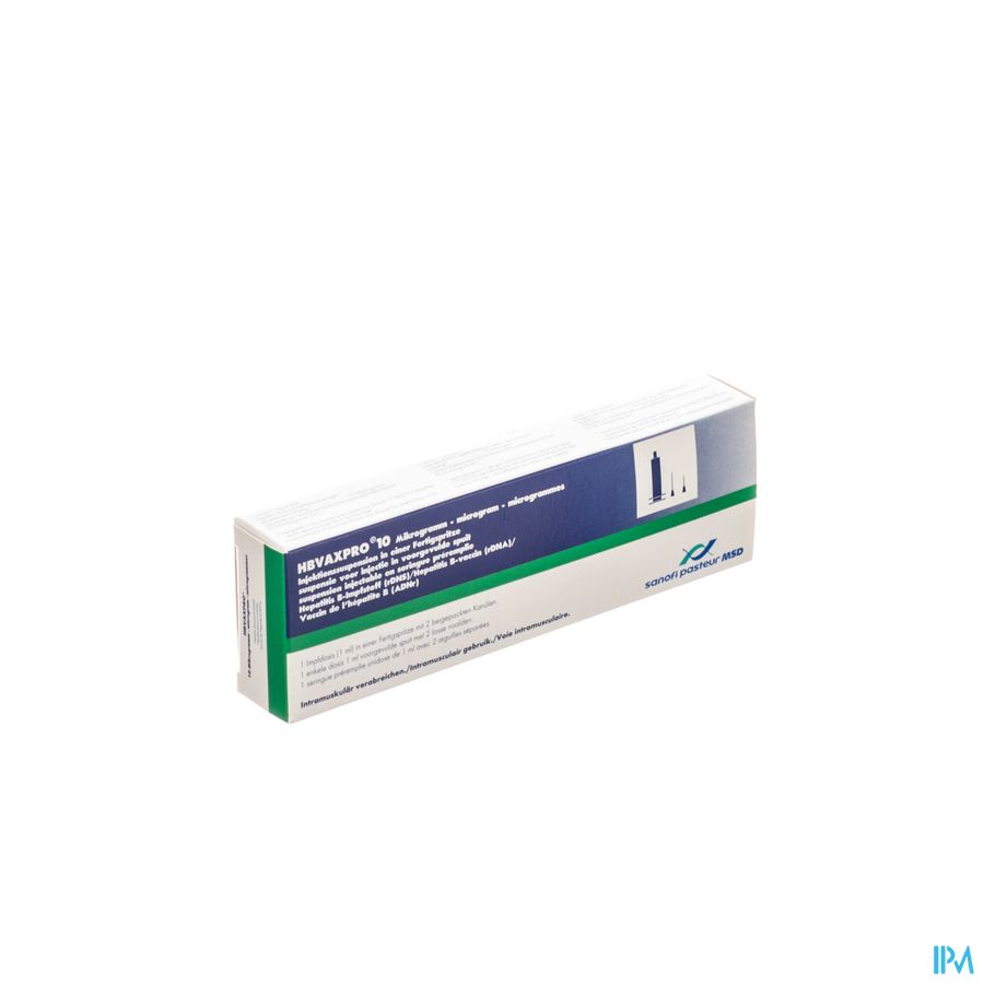 Hbvaxpro 10ug/ml 1 Voorgevulde Spuit Naalden 2 Hbvaxpro 10ug/ml 1 Voorgevulde Spuit Naalden 2