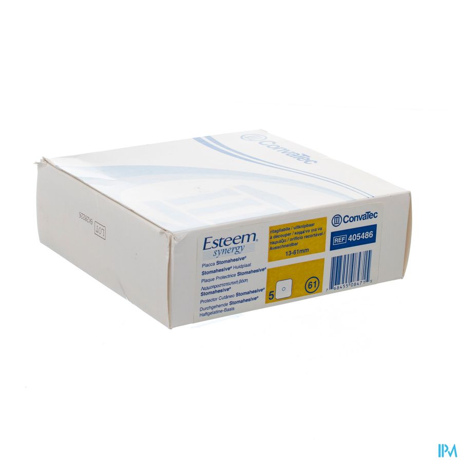 Esteem Synergy Stomahesive Plaat 13-61mm 5 405486 Esteem Synergy Stomahesive Plaat 13-61mm 5 405486