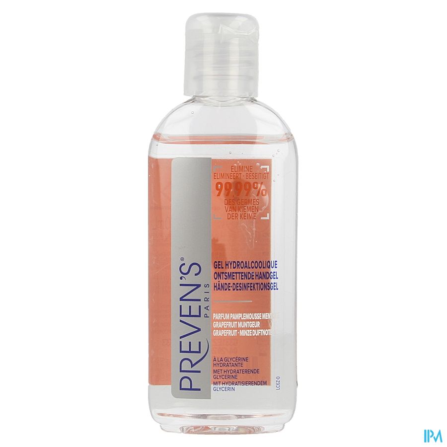Preven's Handgel Hydroalcohol.grapefr. Munt 100ml Preven's Handgel Hydroalcohol.grapefr. Munt 100ml