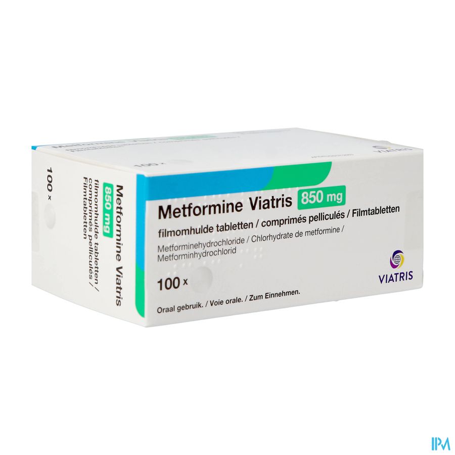 Metformine Viatris 850mg Tabl 100 Metformine Viatris 850mg Tabl 100