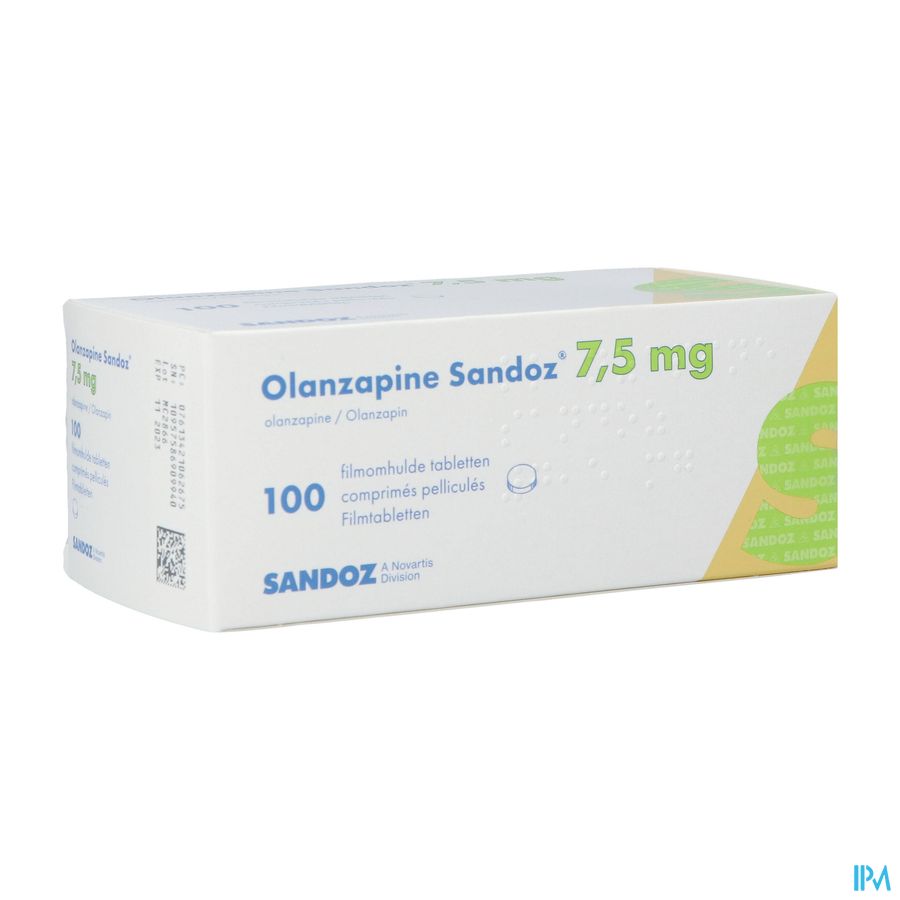 Olanzapine Sandoz 7,5mg Filmomh Tabl 100 Olanzapine Sandoz 7,5mg Filmomh Tabl 100