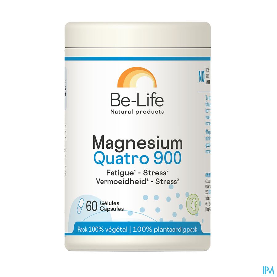 Magnesium Quatro 900 Be Life Pot Caps 60 Magnesium Quatro 900 Be Life Pot Caps 60