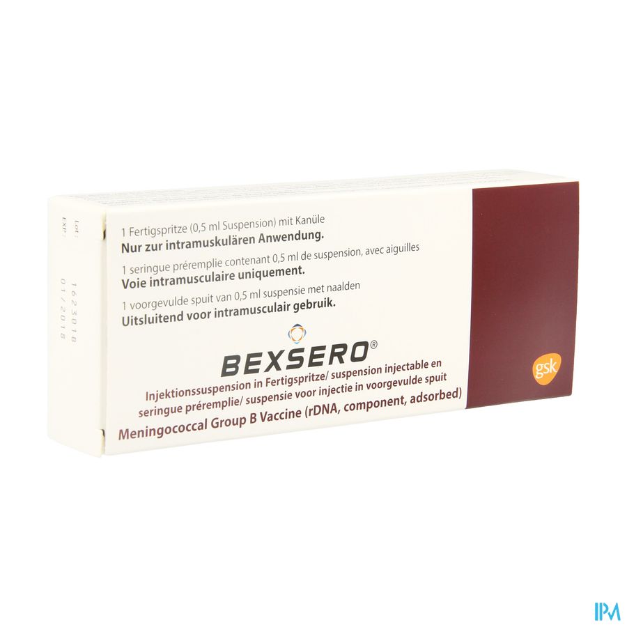 Bexsero Susp Inj Voorgevulde Spuit 1 Dosis Bexsero Susp Inj Voorgevulde Spuit 1 Dosis