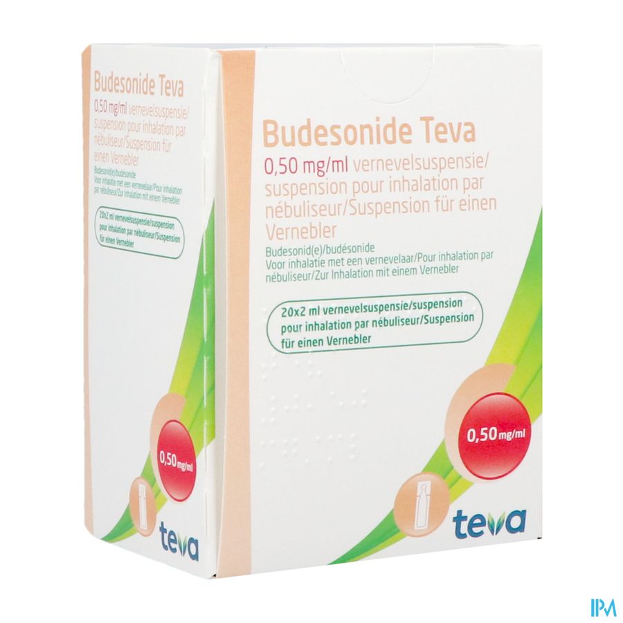 Budesonide Teva 0,500mg/ml Vernevelsusp. 20x2ml Budesonide Teva 0,500mg/ml Vernevelsusp. 20x2ml