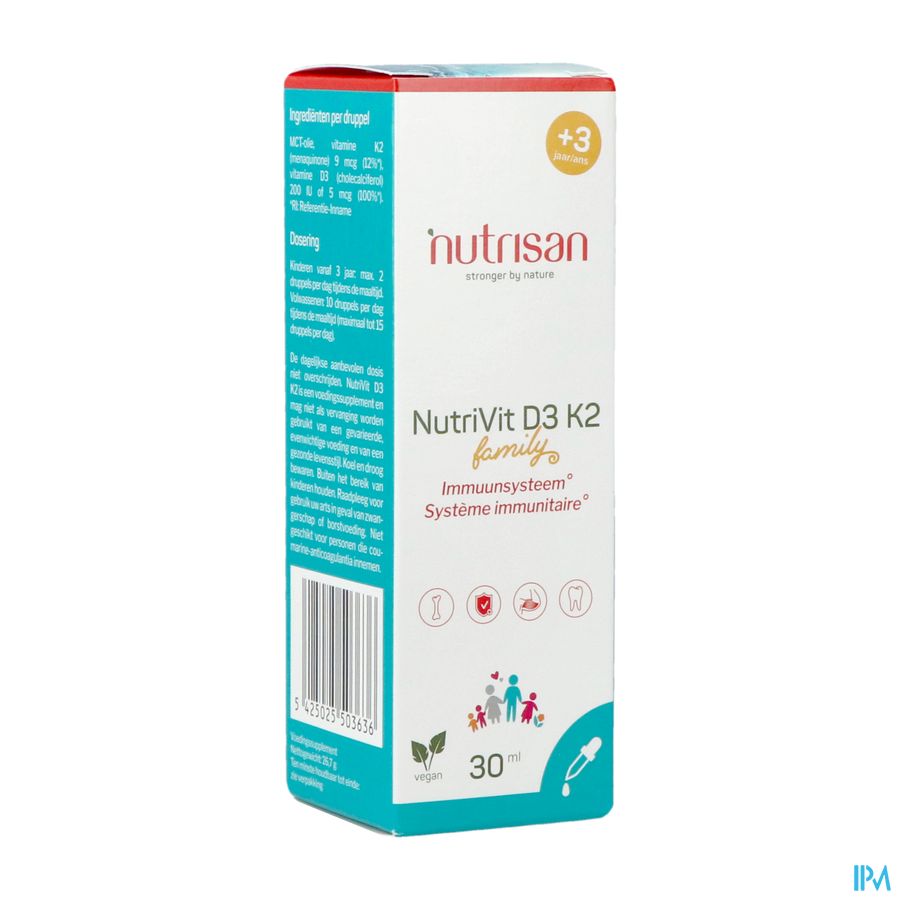 Nutrivit D3 K2 30ml Nutrisan Nutrivit D3 K2 30ml Nutrisan