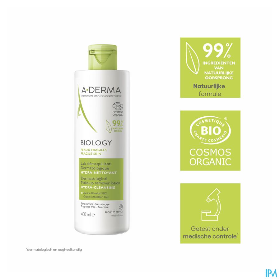 Aderma Biology Micellaire Melk Dermatolog. 400ml 5