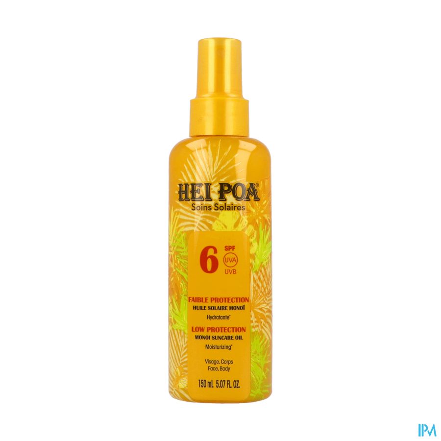 Hei Poa Zonne Olie Monoi Ip6 150ml Hei Poa Zonne Olie Monoi Ip6 150ml