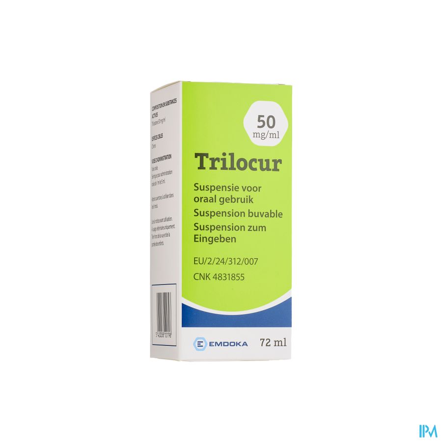 Trilocur 50mg/ml Susp Oraal Gebruik Honden 72ml Trilocur 50mg/ml Susp Oraal Gebruik Honden 72ml