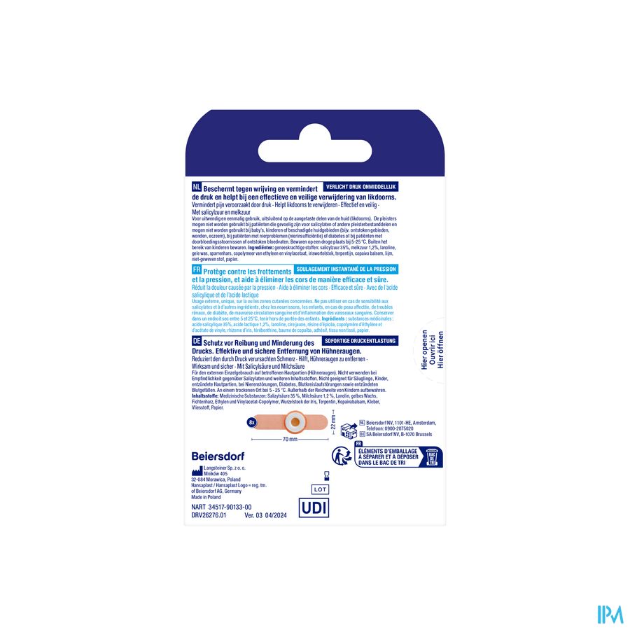 Hansaplast Likdoornpleister 8 4