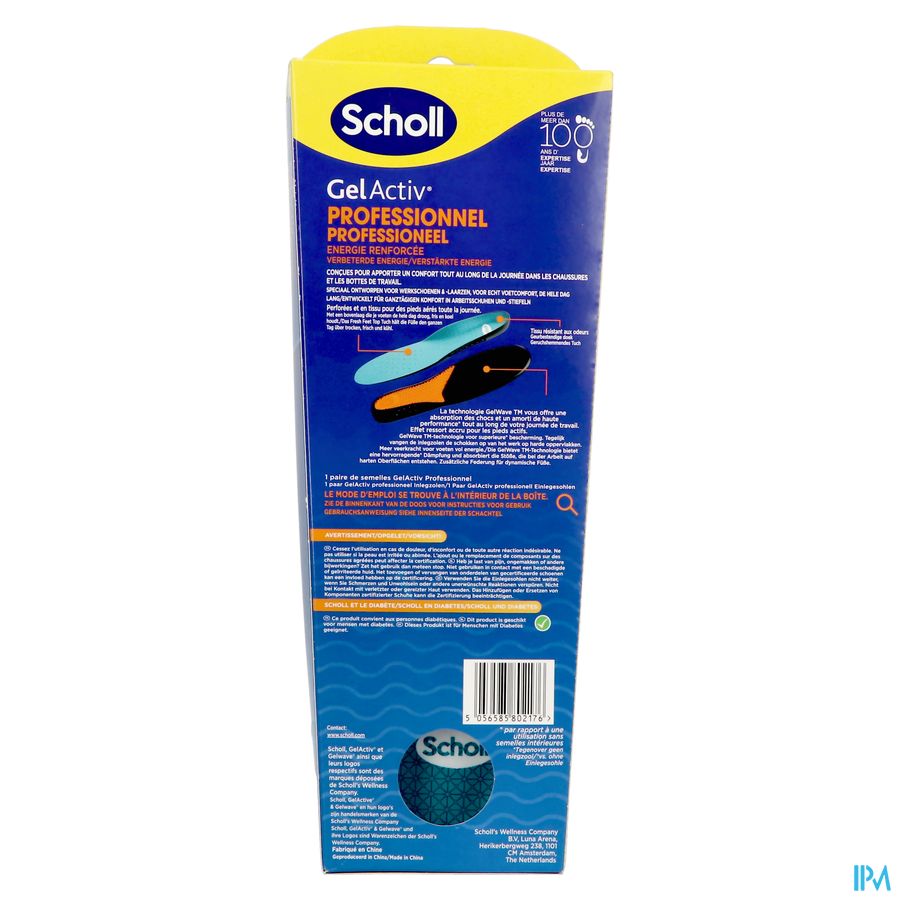 Scholl Inlegzolen Work&boots Large 3