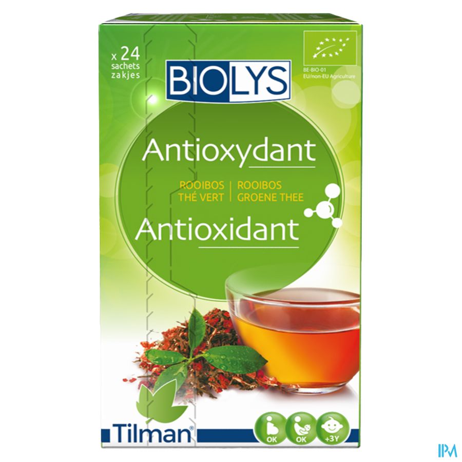 Biolys Rooibos Groene Thee Sach 24 3