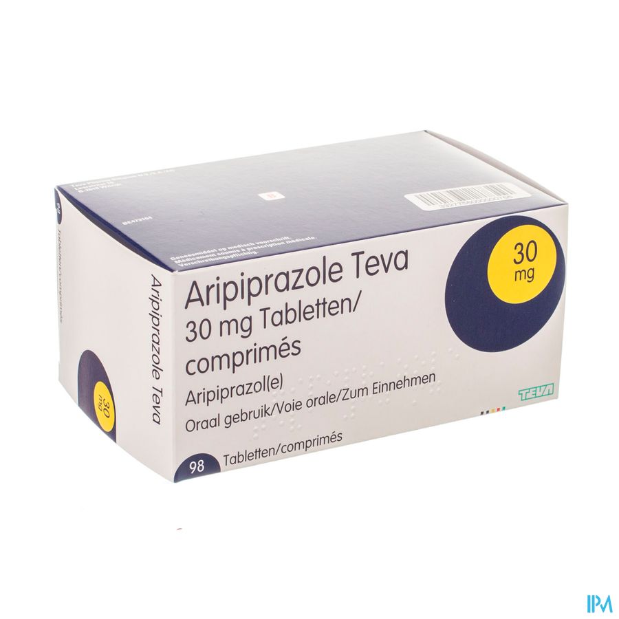 Aripiprazole Teva 30mg Tabl 98 X 30mg Aripiprazole Teva 30mg Tabl 98 X 30mg