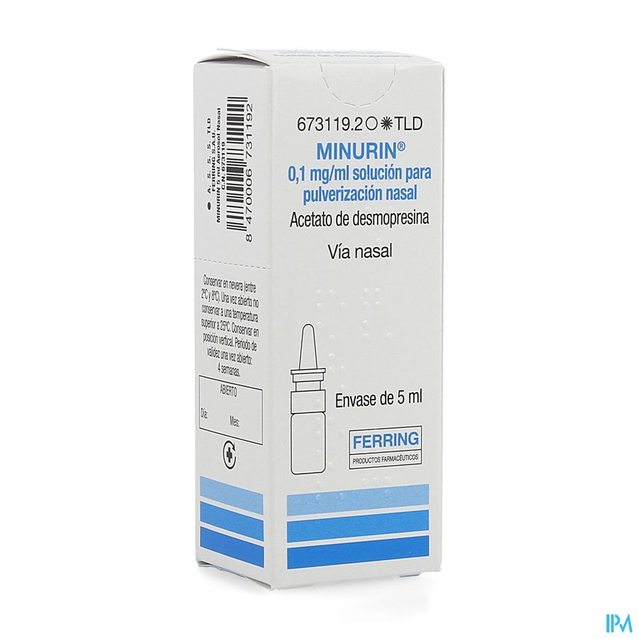 MINURIN 0,1MG/ML SOL PULV NASAL 5 ML (ES MINURIN 0,1MG/ML SOL PULV NASAL 5 ML (ES