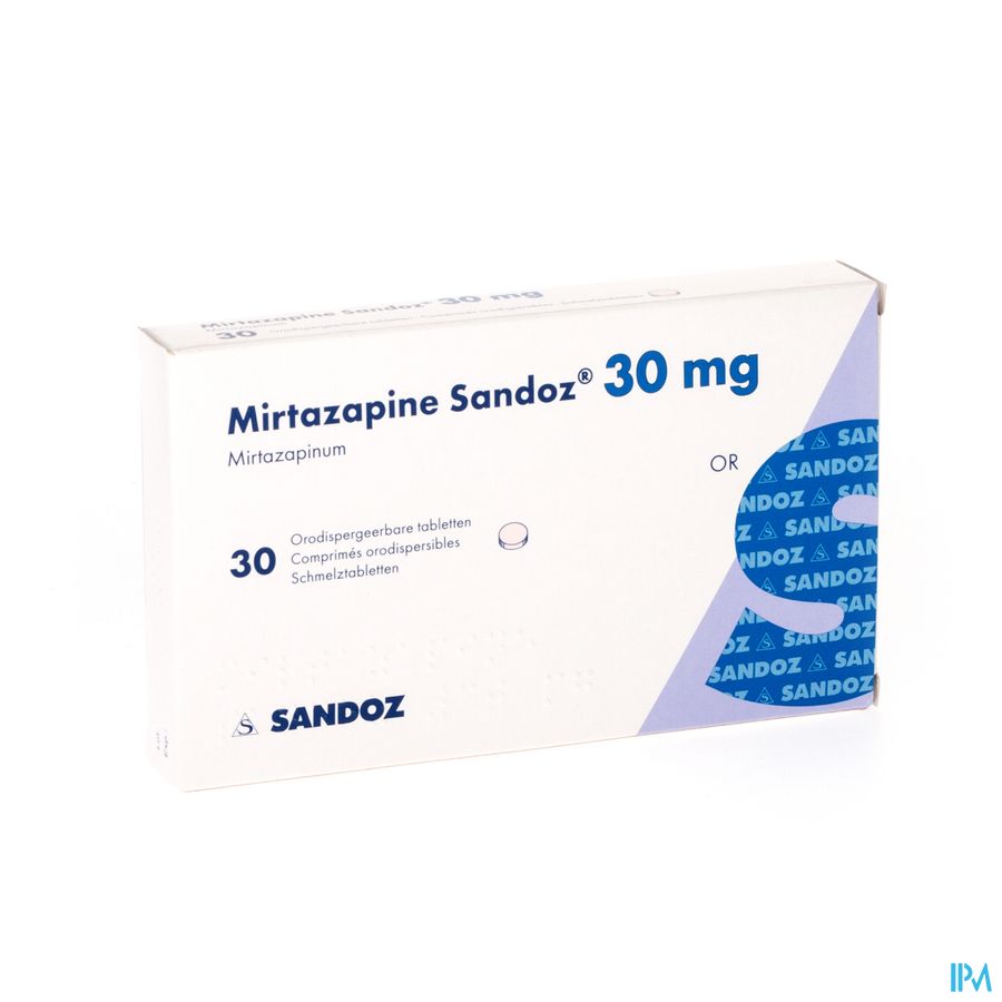 Mirtazapine Sandoz 30mg Orodisp Tabl 30 Mirtazapine Sandoz 30mg Orodisp Tabl 30