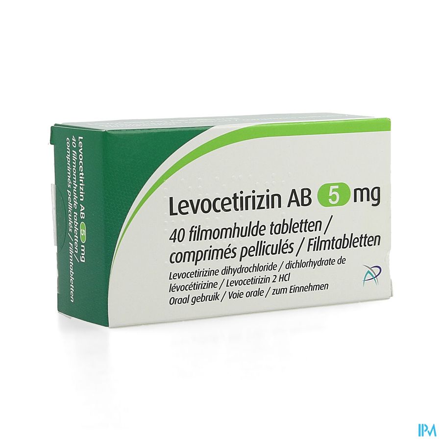 Levocetirizin Ab 5mg Filmomh Tabl 40 X 5mg Levocetirizin Ab 5mg Filmomh Tabl 40 X 5mg