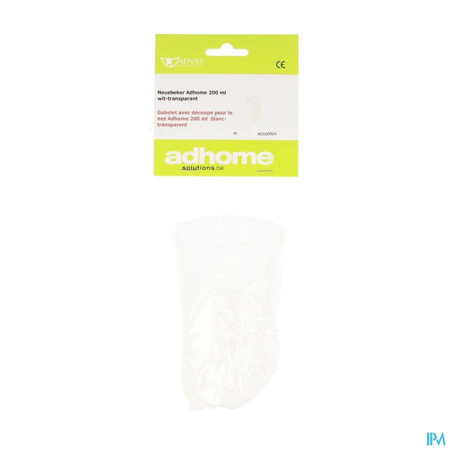 Neusbeker Economy 200ml Wit Transparant Neusbeker Economy 200ml Wit Transparant