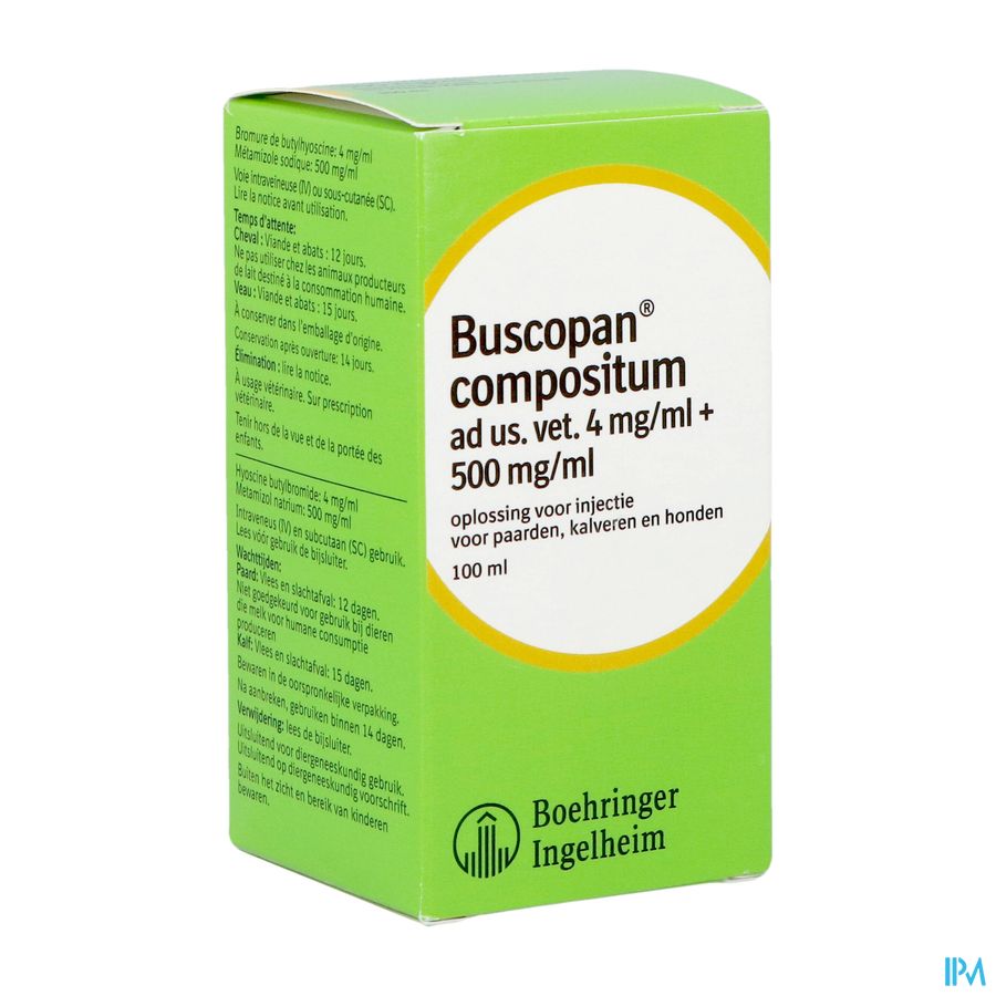 Buscopan Compos Sol Inj Vet 100ml Buscopan Compos Sol Inj Vet 100ml