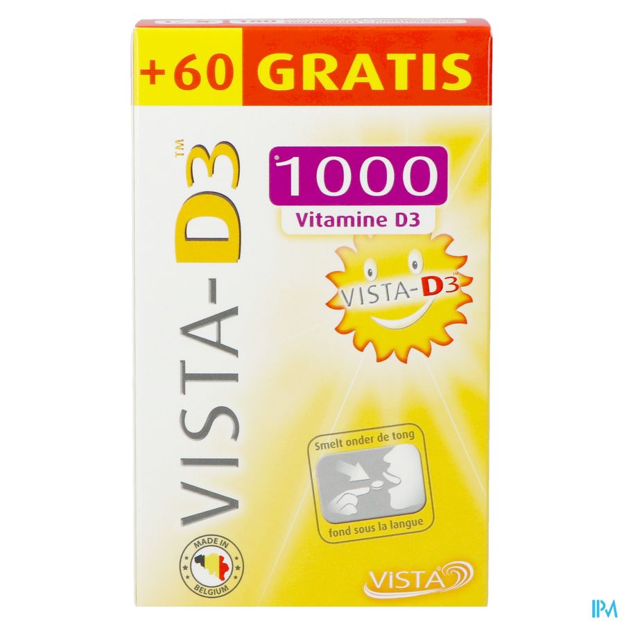 Vista D3 1000 Promo Smelttabl 120 + 60 Gratis 2