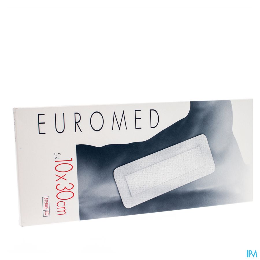 Euromed 10x30cm 5 Eilandpleister Adh Steriel Euromed 10x30cm 5 Eilandpleister Adh Steriel