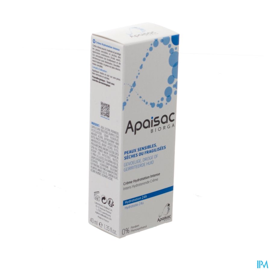 Apaisac Biorga Creme Hydratation Intense Tube 40ml