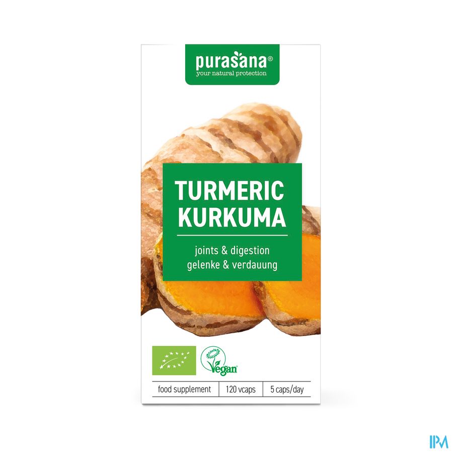 Purasana Vegan Kurkuma Bio Caps 120 2