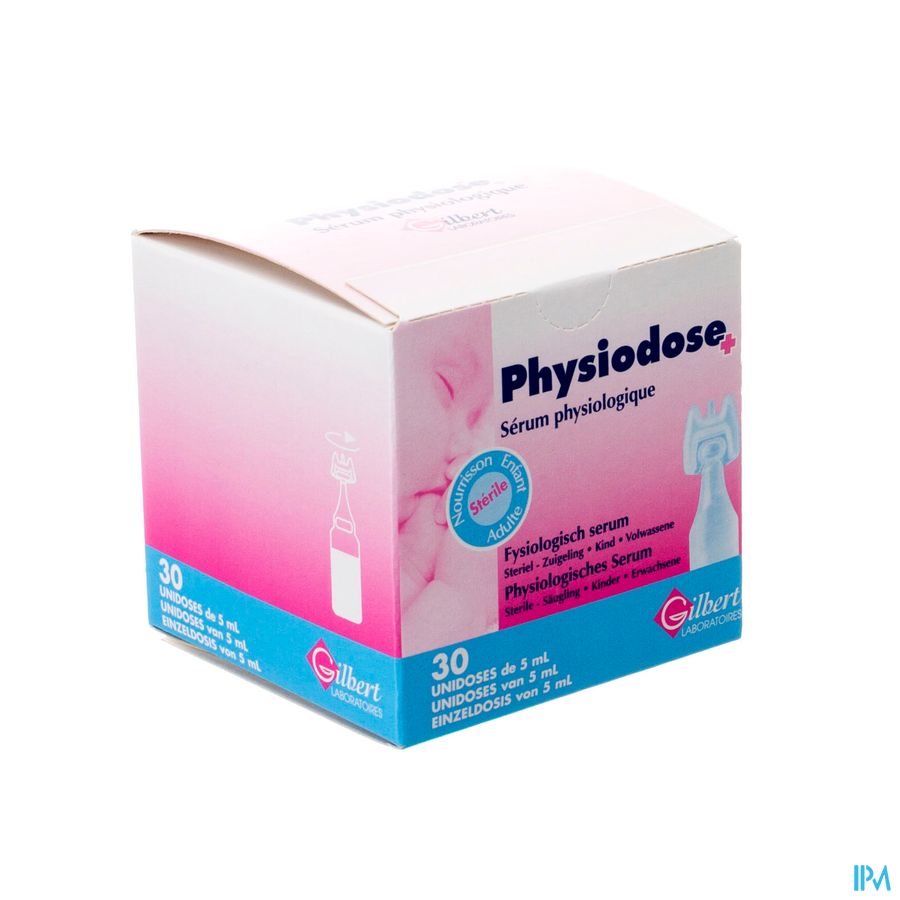 Physiodose Serum Fysio Ud Ster 30x5ml Physiodose Serum Fysio Ud Ster 30x5ml
