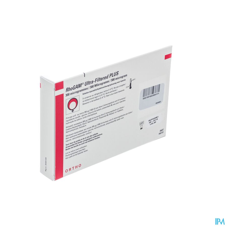 Rhogam Ortho Vial Inj 1 X 300 Mcg