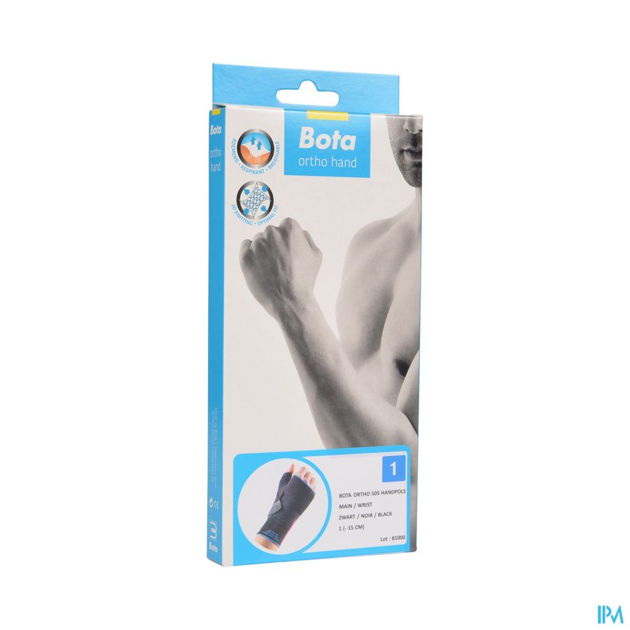 Bota Ortho Handpolsbandage 505 Zwart N1 Bota Ortho Handpolsbandage 505 Zwart N1