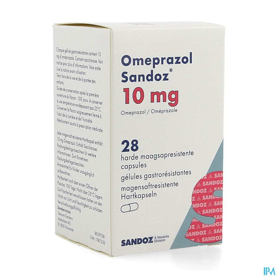 Omeprazol Sandoz Caps Enter 28 X 10mg Omeprazol Sandoz Caps Enter 28 X 10mg