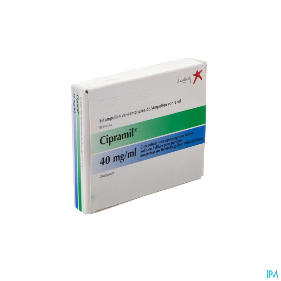 Cipramil Amp Iv 10 X 40mg/ml Cipramil Amp Iv 10 X 40mg/ml