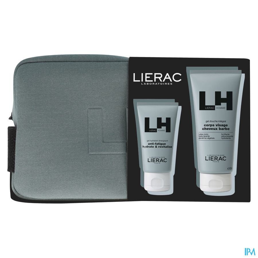 Lierac Set+trousse Noel Homme Gel Hydra 2 Prod. 1