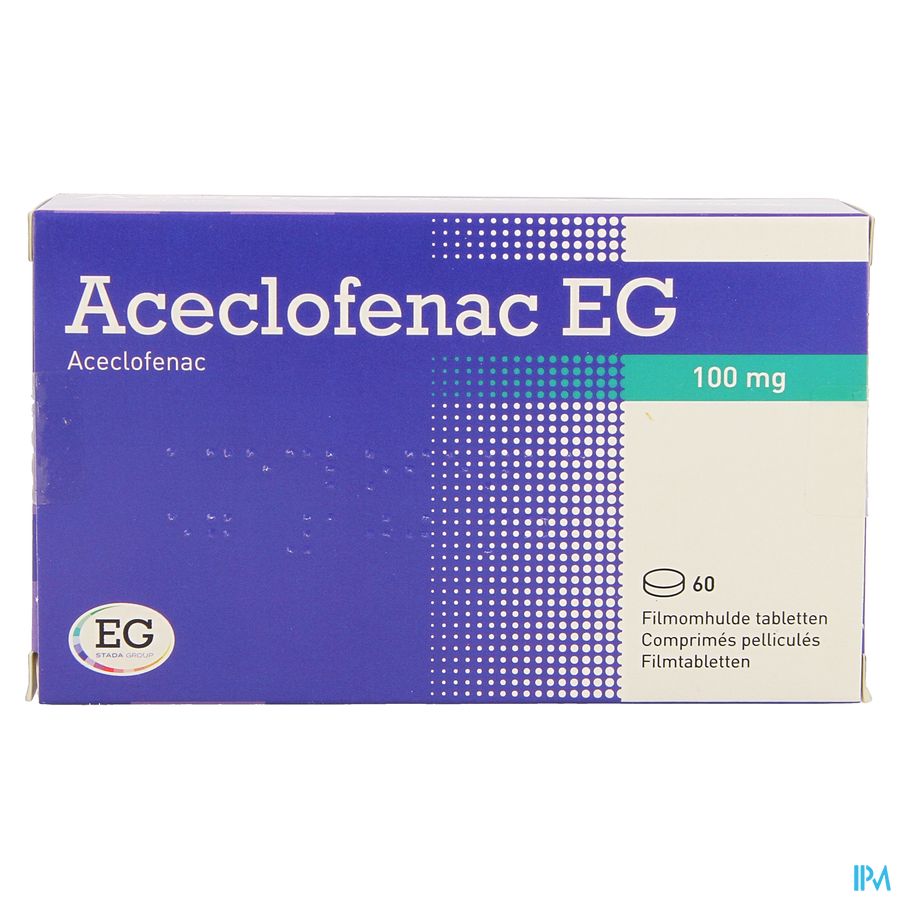 Aceclofenac EG 100Mg Filmomh Tabl  60X100Mg Aceclofenac EG 100Mg Filmomh Tabl  60X100Mg
