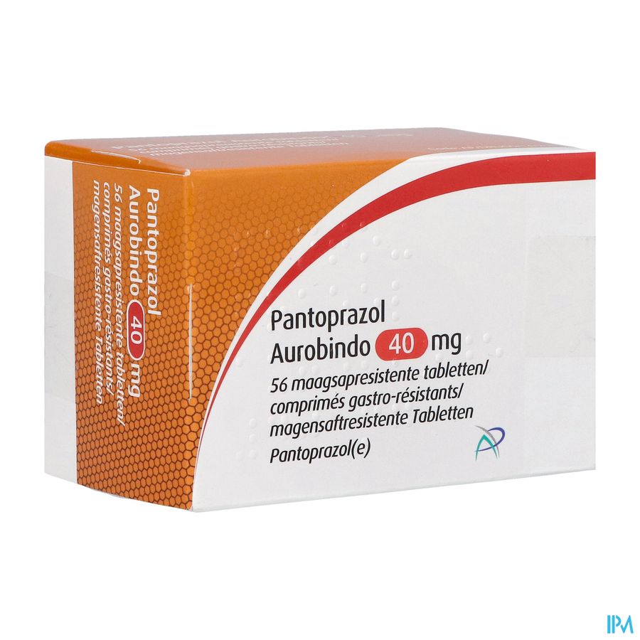 Pantoprazol Aurobindo 40mg Maagsapresist. Tabl 56 Pantoprazol Aurobindo 40mg Maagsapresist. Tabl 56