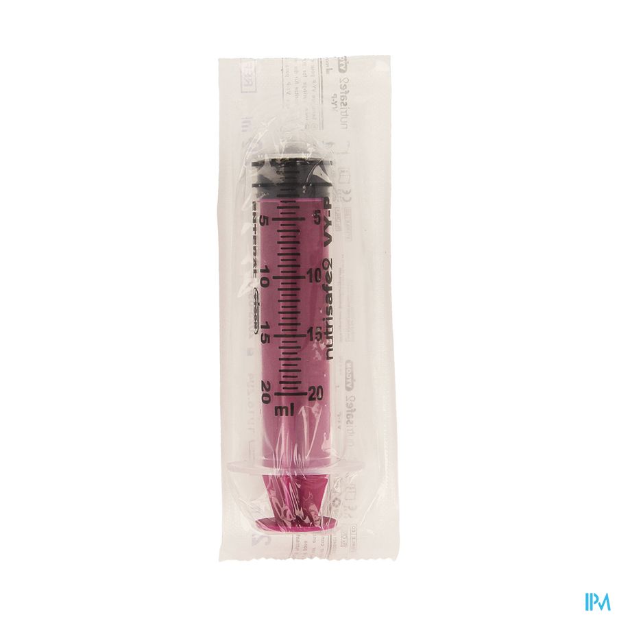 Nutrisafe 2 Spuit 20ml Vy-p Centrisch Nutrisafe 2 Spuit 20ml Vy-p Centrisch