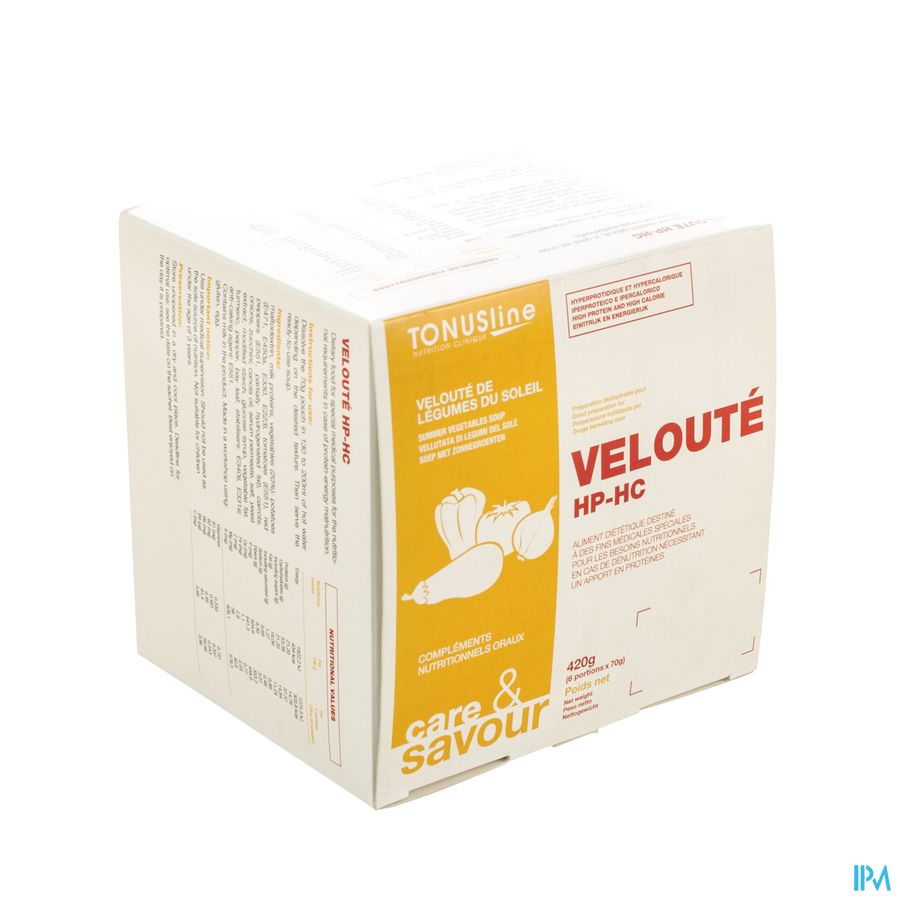 Veloute Hp/hc Zonnegroenten Zakje 6x70g Veloute Hp/hc Zonnegroenten Zakje 6x70g