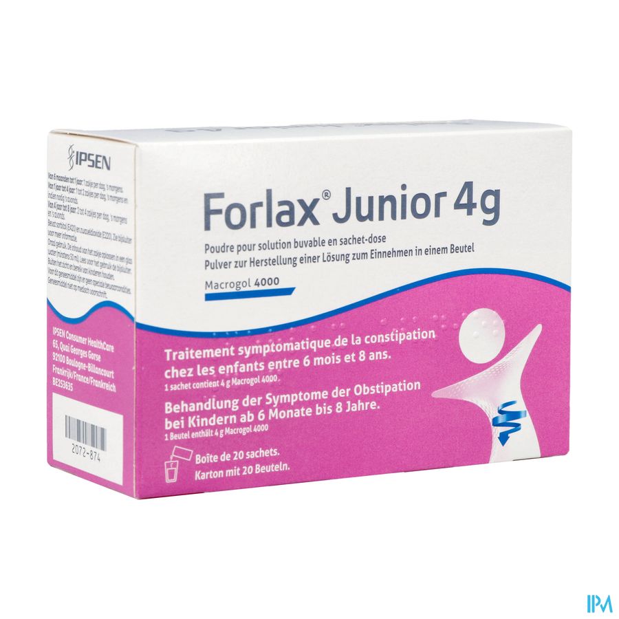 Forlax Junior 4g Sachets - Zakjes 20 Forlax Junior 4g Sachets - Zakjes 20
