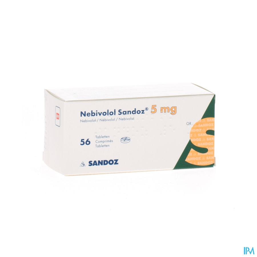 Nebivolol Sandoz Tabl 56 X 5mg Nebivolol Sandoz Tabl 56 X 5mg
