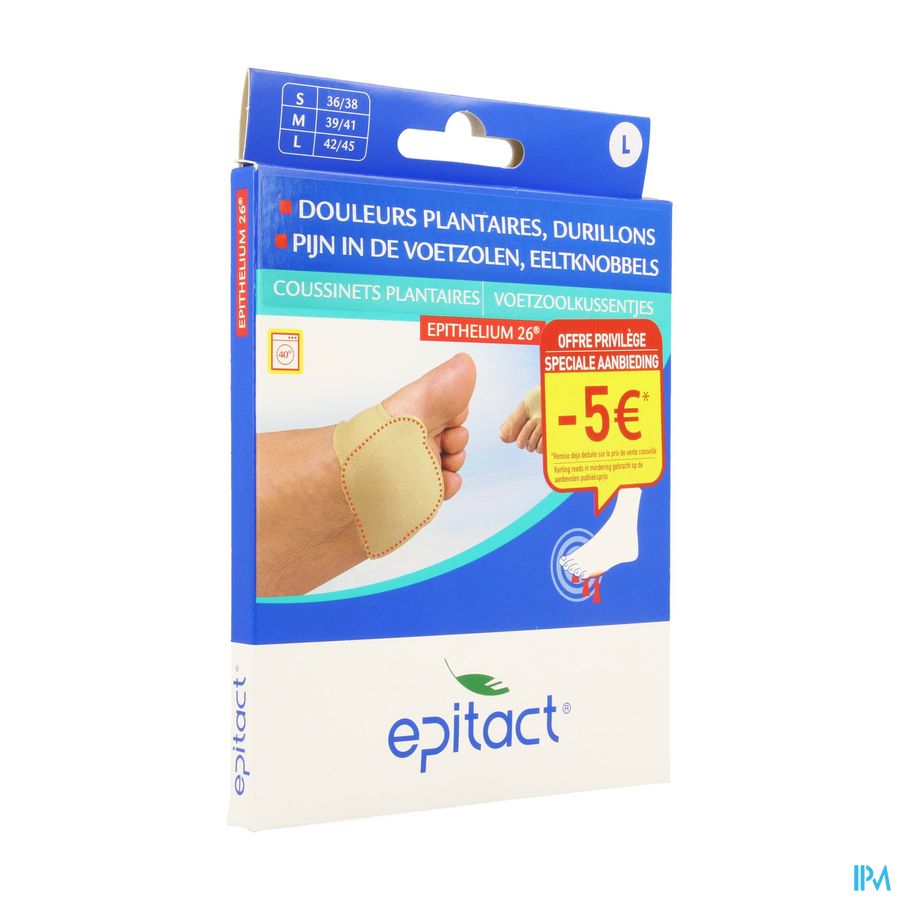 Epitact Voetzoolkussen 42-45 1 Paar Promo -5€ Epitact Voetzoolkussen 42-45 1 Paar Promo -5€