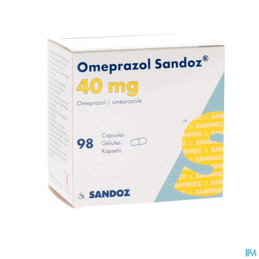 Omeprazol Sandoz Caps Enter 98 X 40mg 3