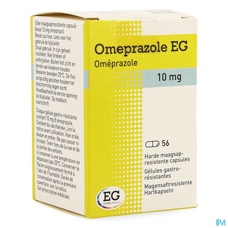 Omeprazole EG 10Mg Maagsapresist Caps Pot 56X10Mg Omeprazole EG 10Mg Maagsapresist Caps Pot 56X10Mg